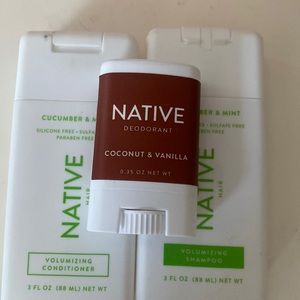 Shampoo, conditioner,deodorant